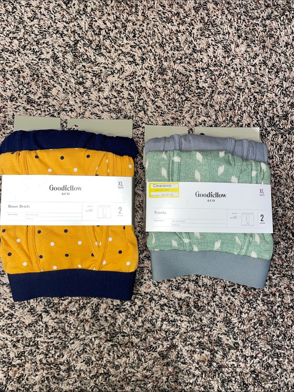 Goodfellow & Co Mens Cotton Boxer Briefs Boxer Trunks Sz XL NWT
